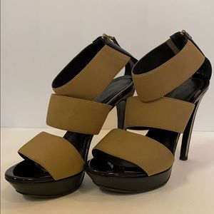 Fendi | Vernice Elastic Strap Platform Sandals